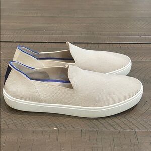 Rothy's The Original Slip-On Sneakers Cream Sz 9